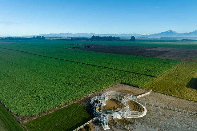 Arial View Of Farm